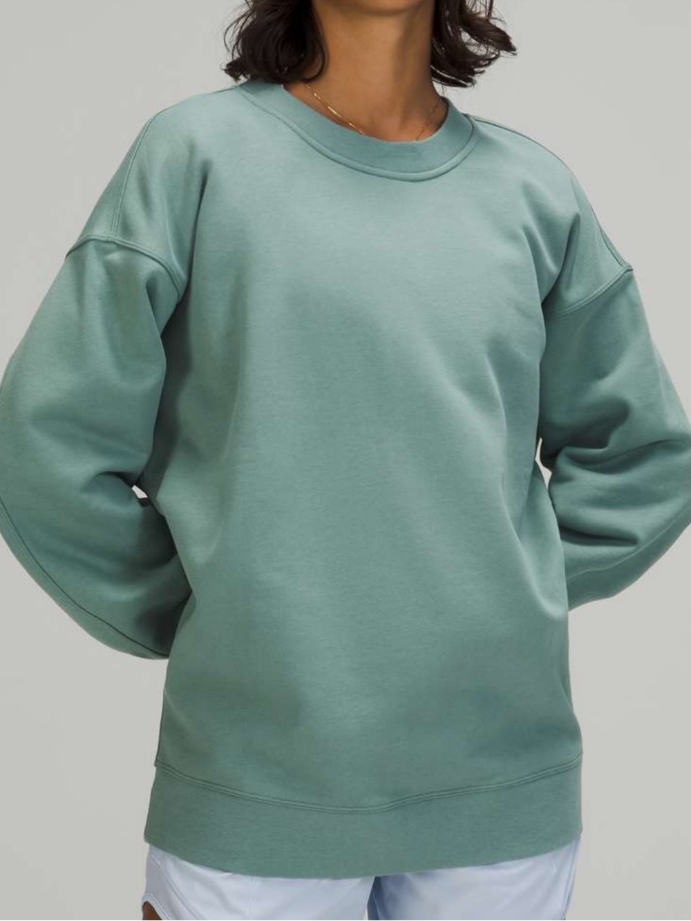 Lululemon Oversized Crew in Tidewater Teal Size Medium